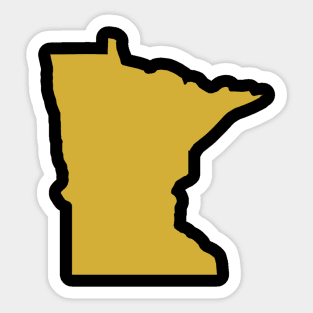 Minnesota state map Sticker